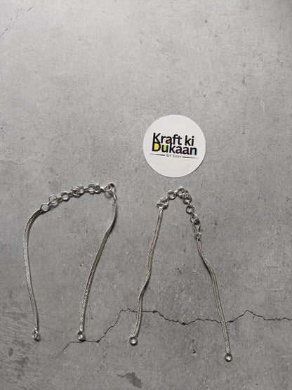 Silver Bracelet Chain pack of 5
