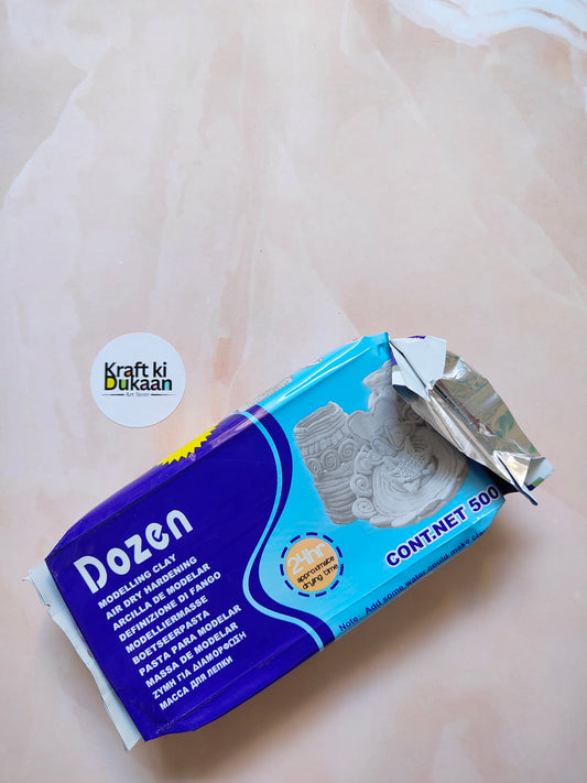 Dozen Air Dry Clay White