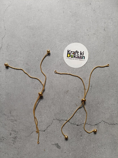 Gold Bracelet Chain Pack of 5