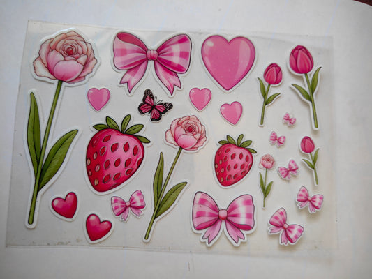 UV DTF Peel off sticker sheet J38