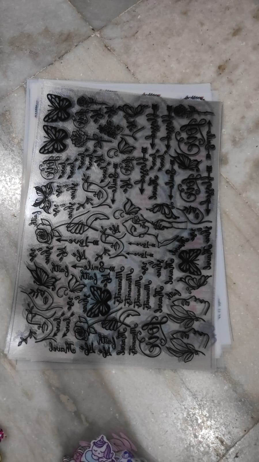 A4 Insert sheet B37