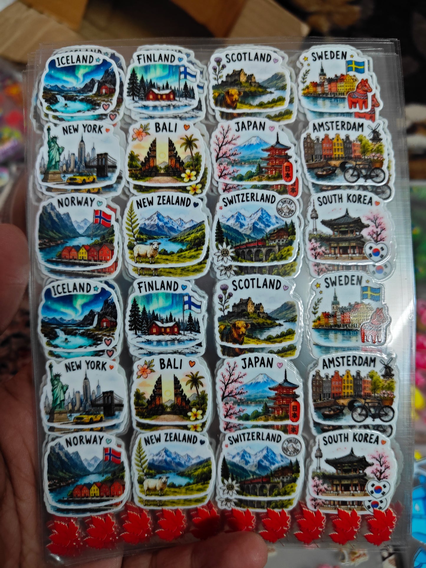 UV DTF Peel off sticker sheet J442
