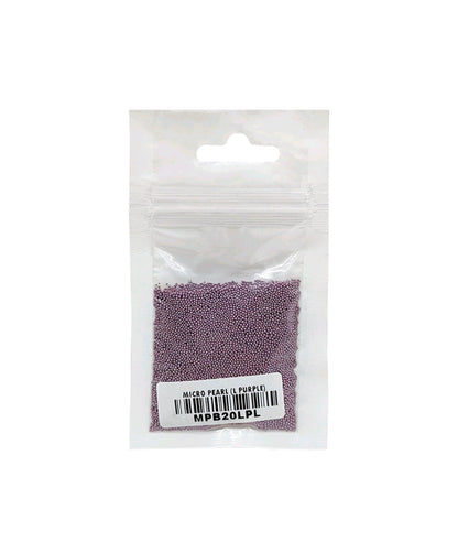 Light purple micro pearl beads in clear resealable bag, 20 g