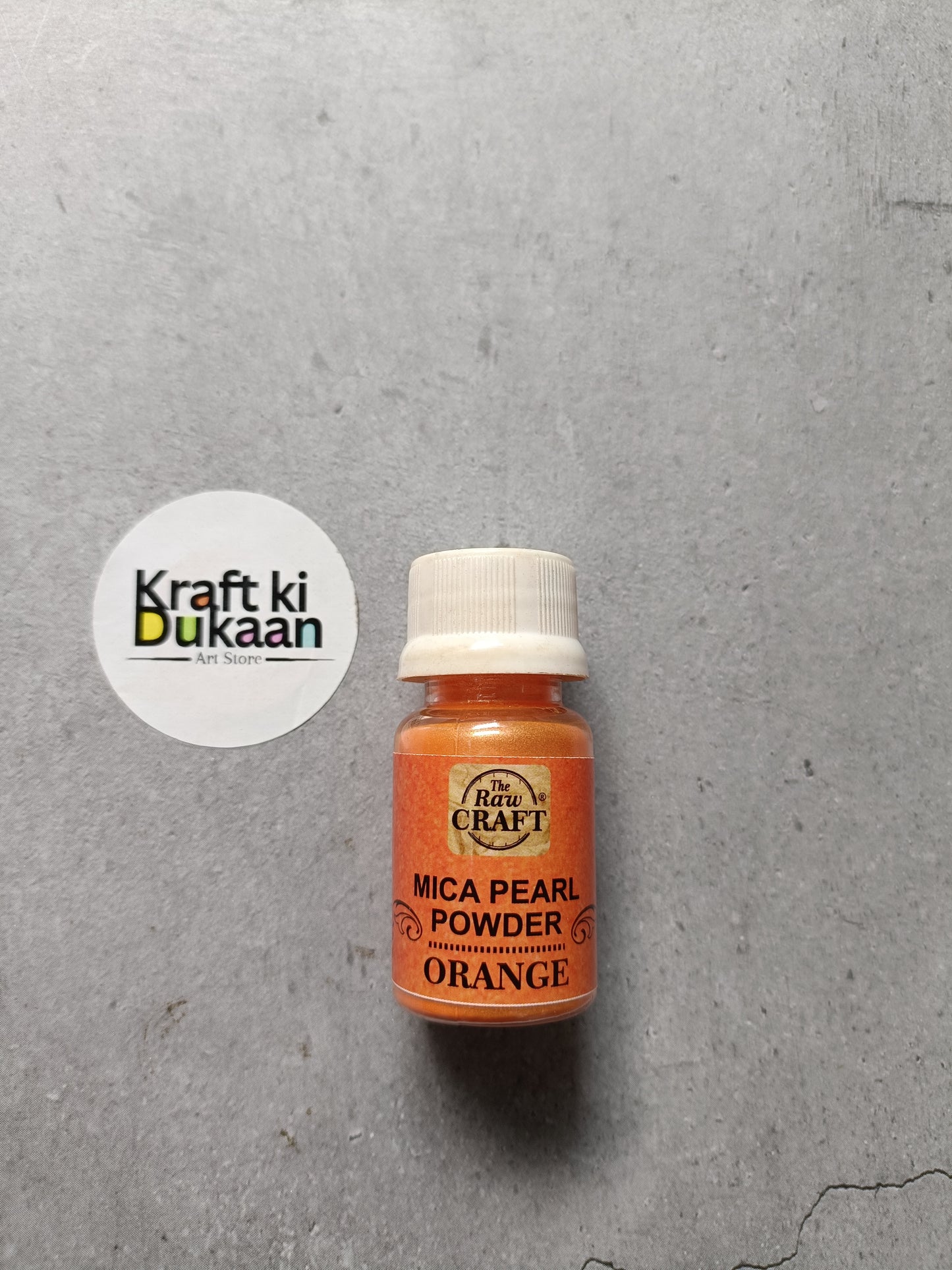 Mica pearl powder bottle, orange
