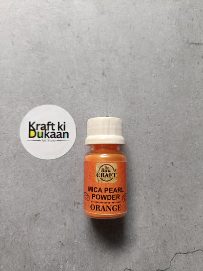 Mica pearl powder bottle, orange