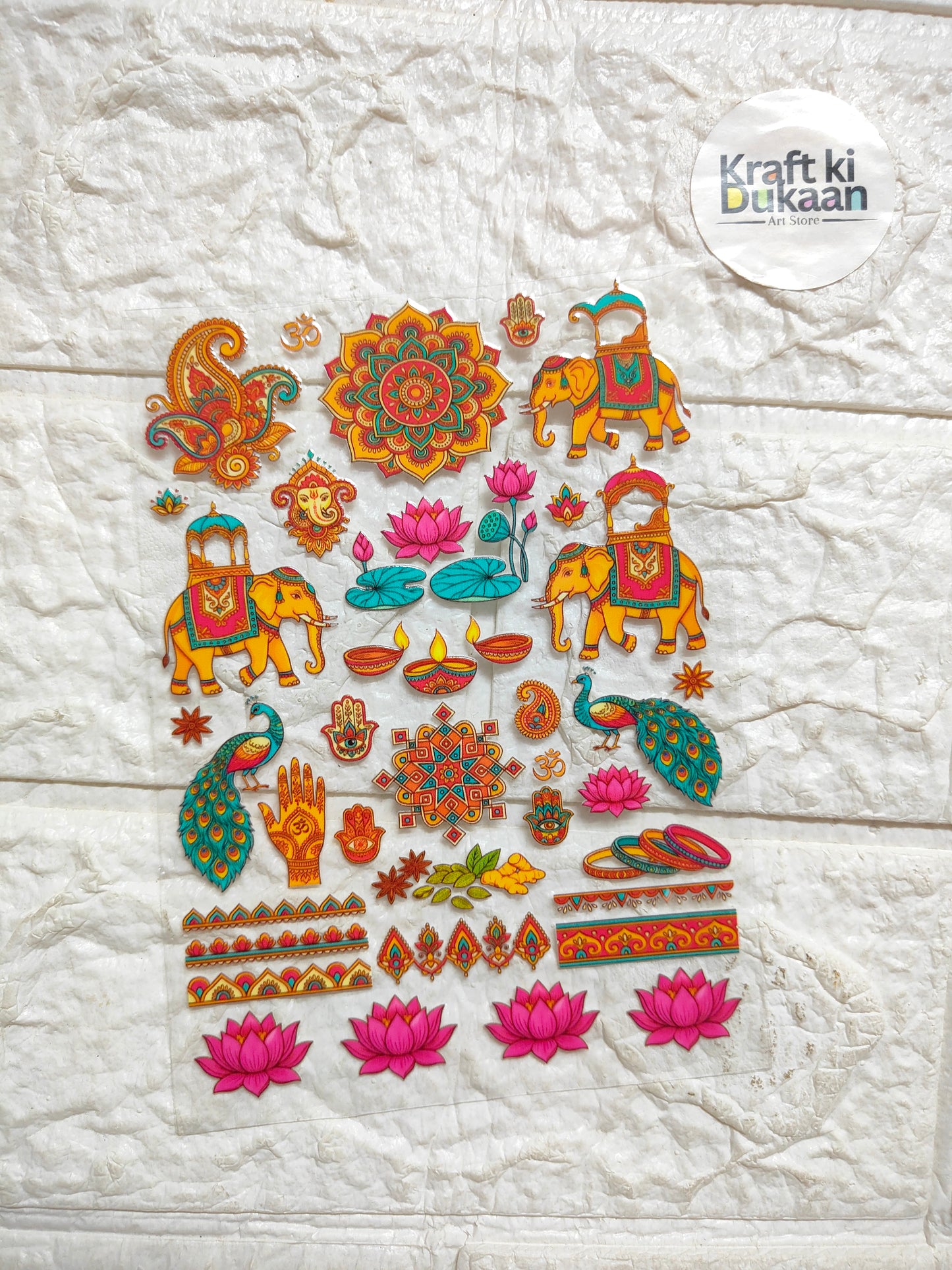 UV DTF Peel off sticker sheet J458