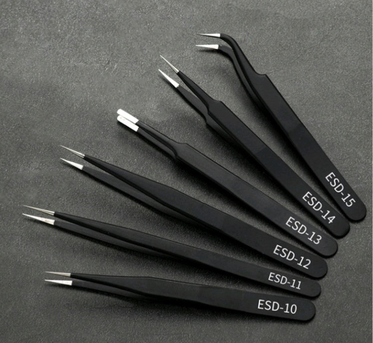 6PC Stainless Steel Tweezer set