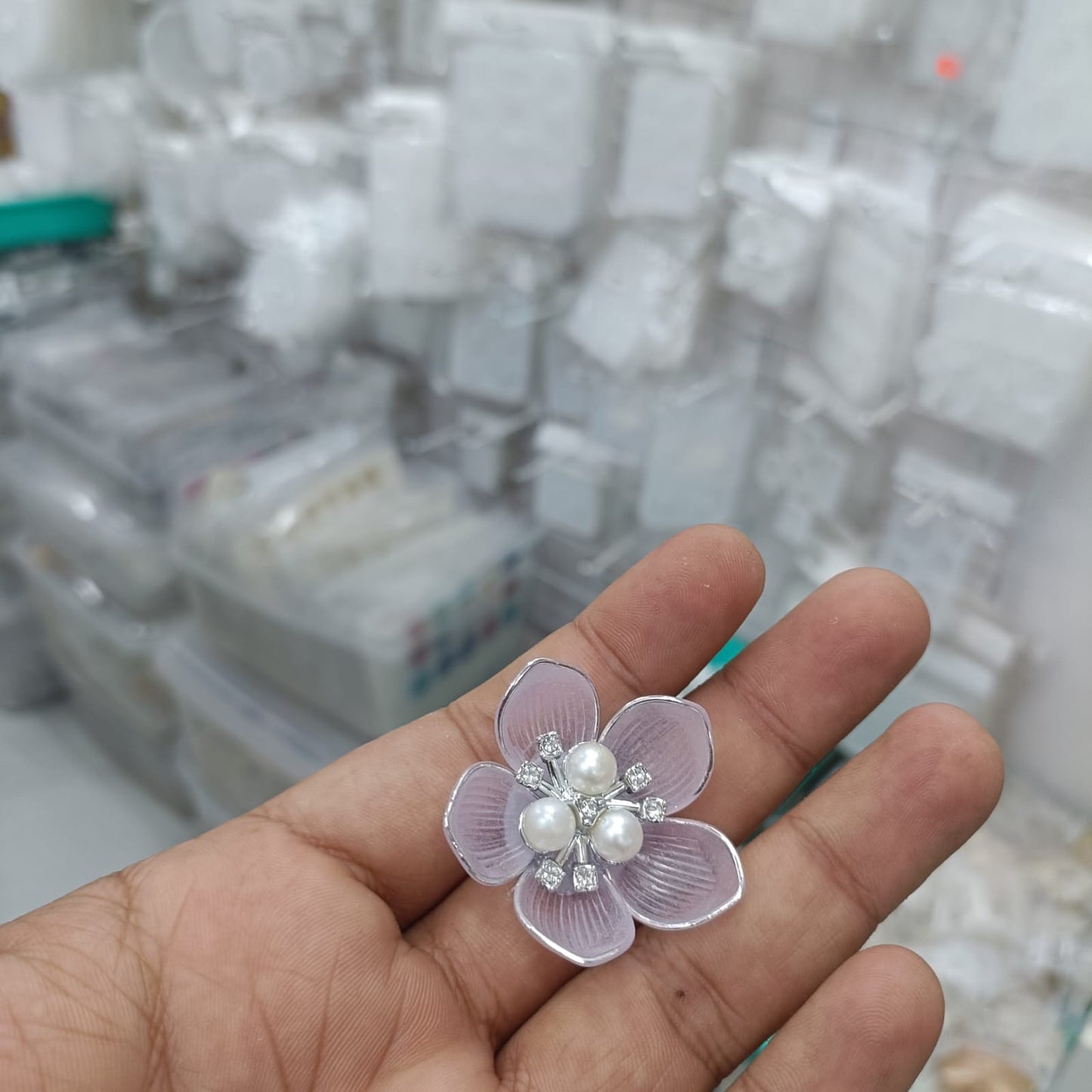 Ready Acrylic Petal pearl flowers