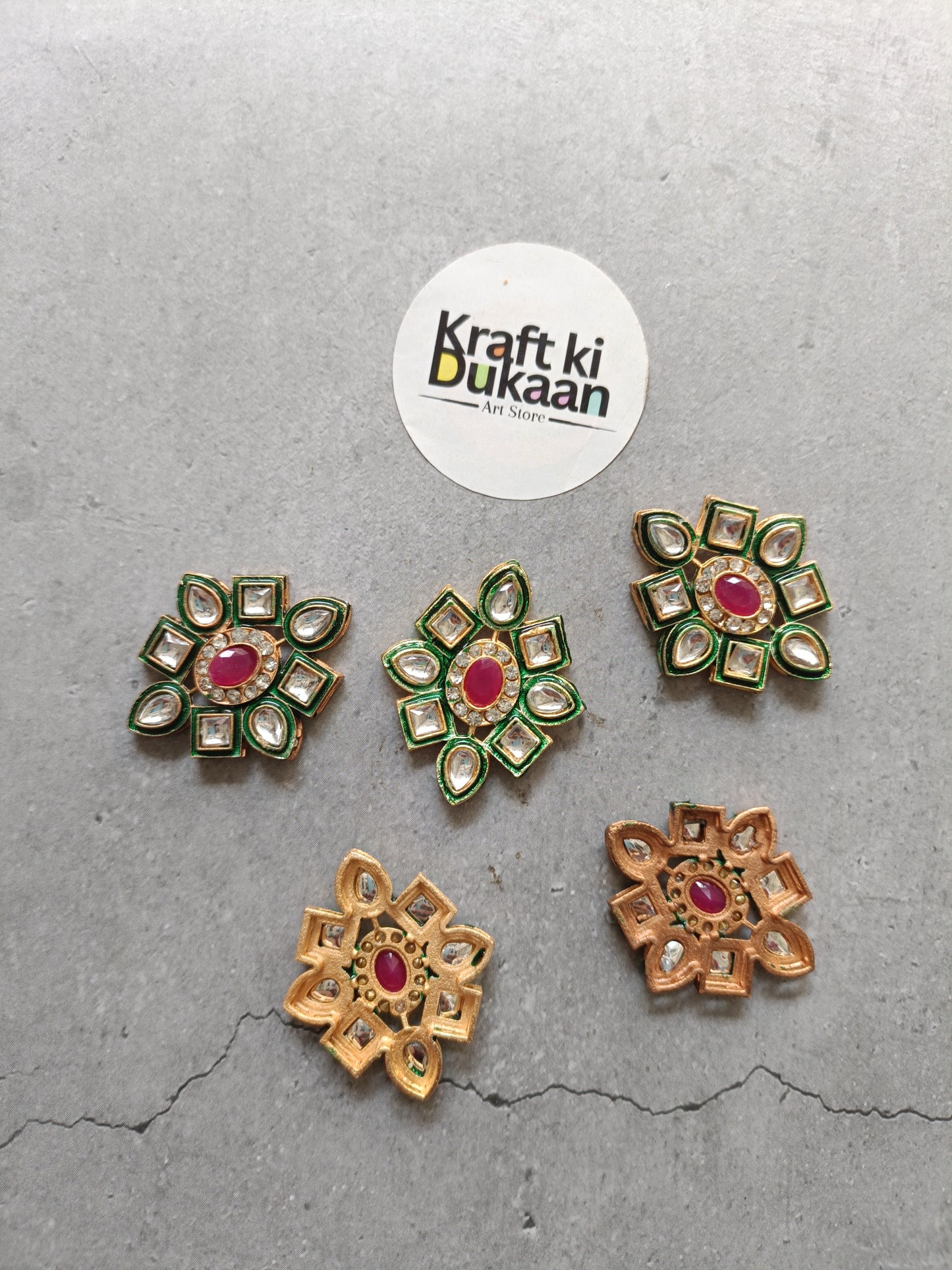 Rakhi Kundan Pendant Pack of 2 A1