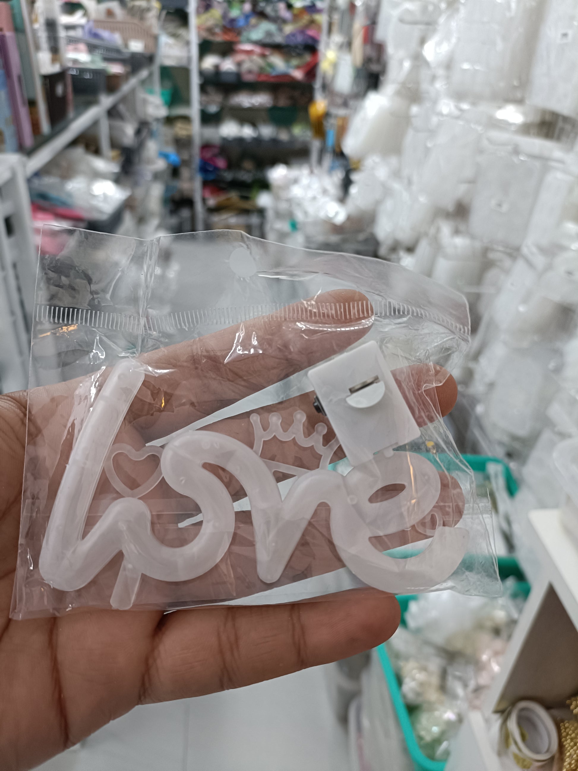 LED love fairy lights in clear packaging, heart-shaped 'LOVE' letter lights