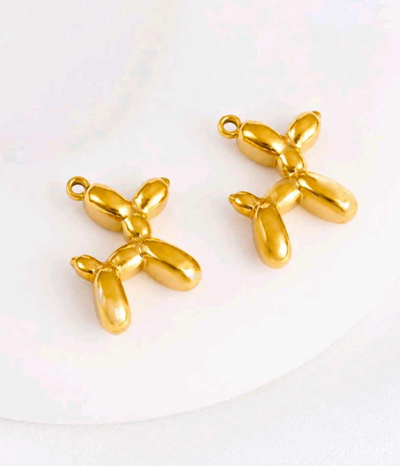 Metal Charms Dog Pendnat 12PC set