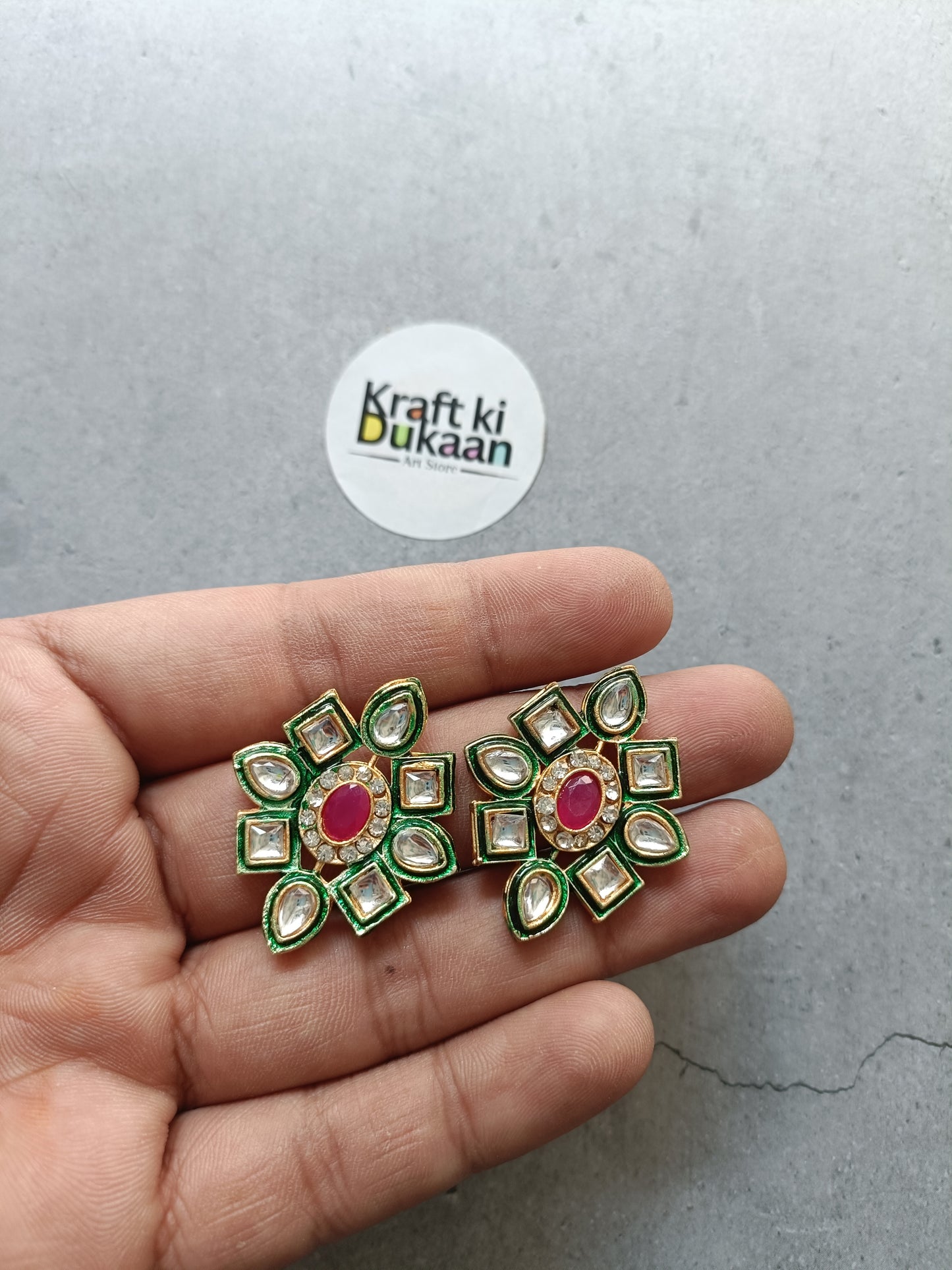 Rakhi Kundan Pendant Pack of 2 A1