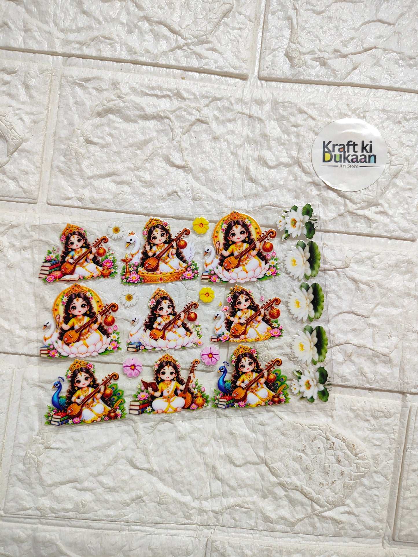 UV DTF Peel off sticker sheet J434