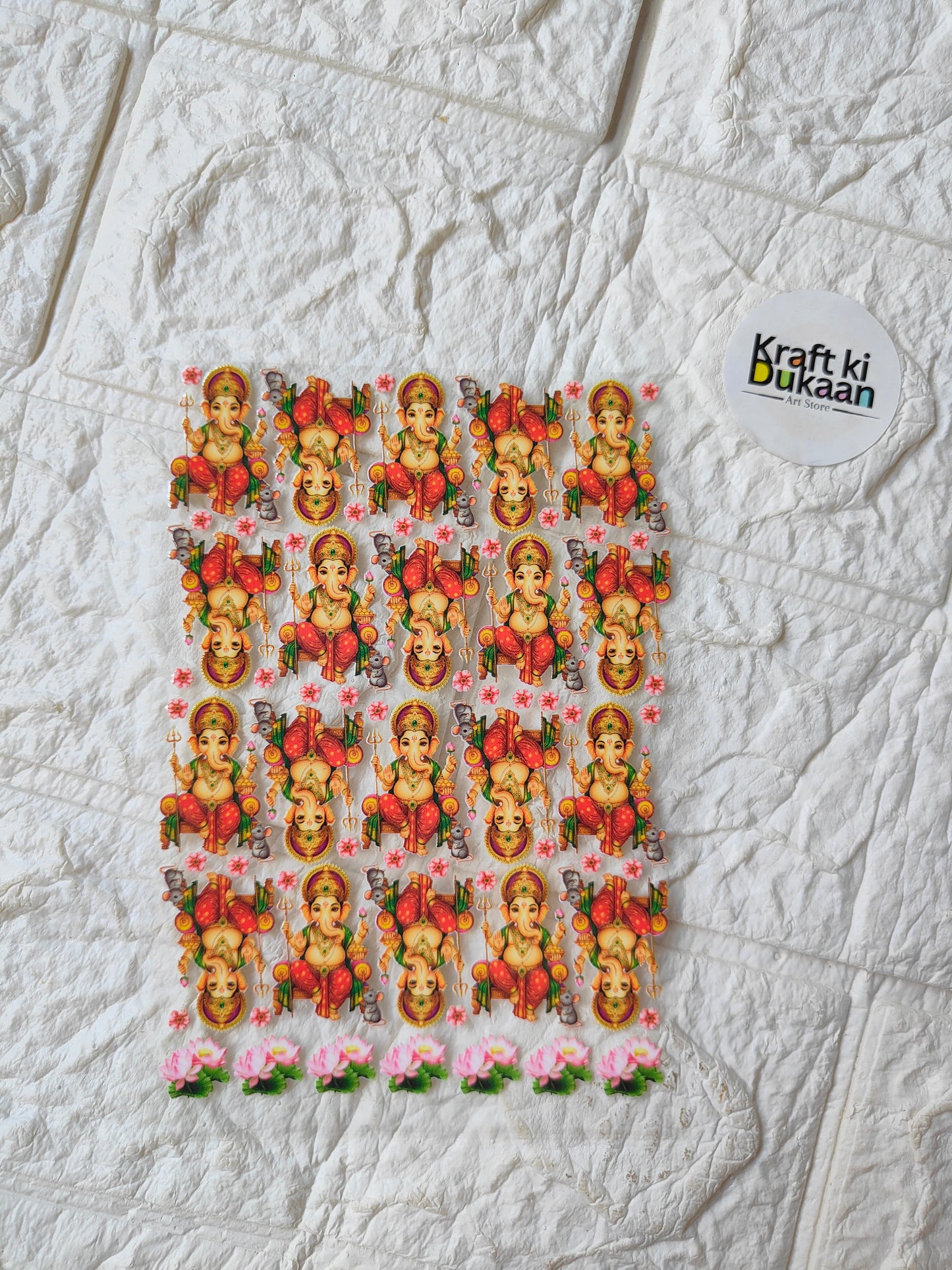 Peel-off sticker sheet with multicolor cartoon doll faces and bear figures, sheet of motifs