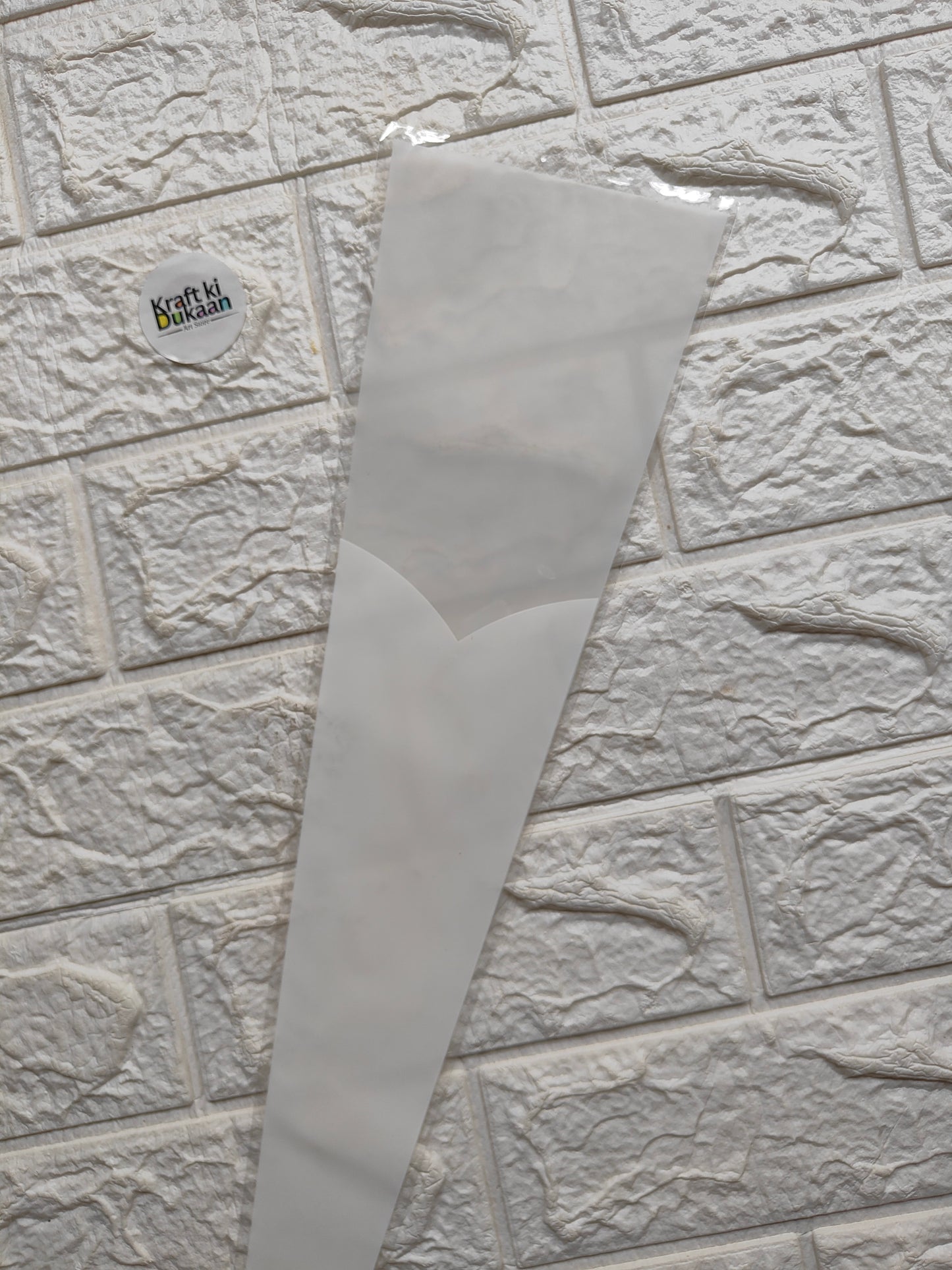 White/gray flower cover sleeve, 12.5x40cm, A3 size