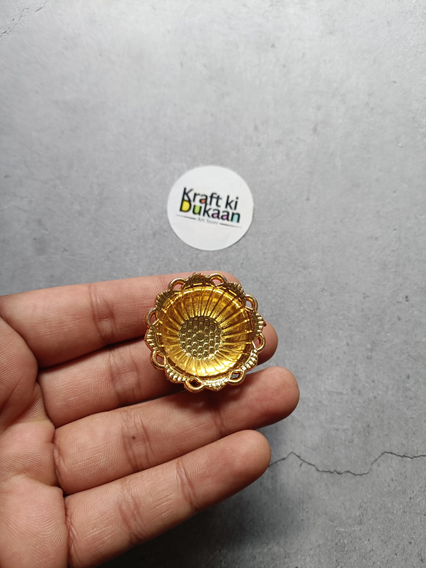 Golden Designer Katori 3.5CM Pack of 10