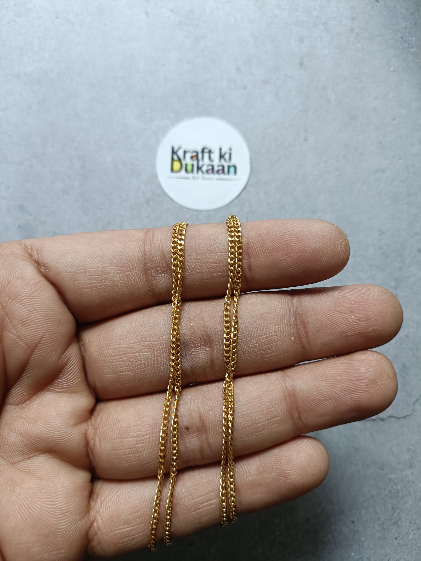 Long Chain Golden with hook Pack of 5