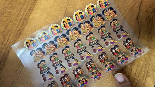 UV DTF Peel off sticker sheet J51