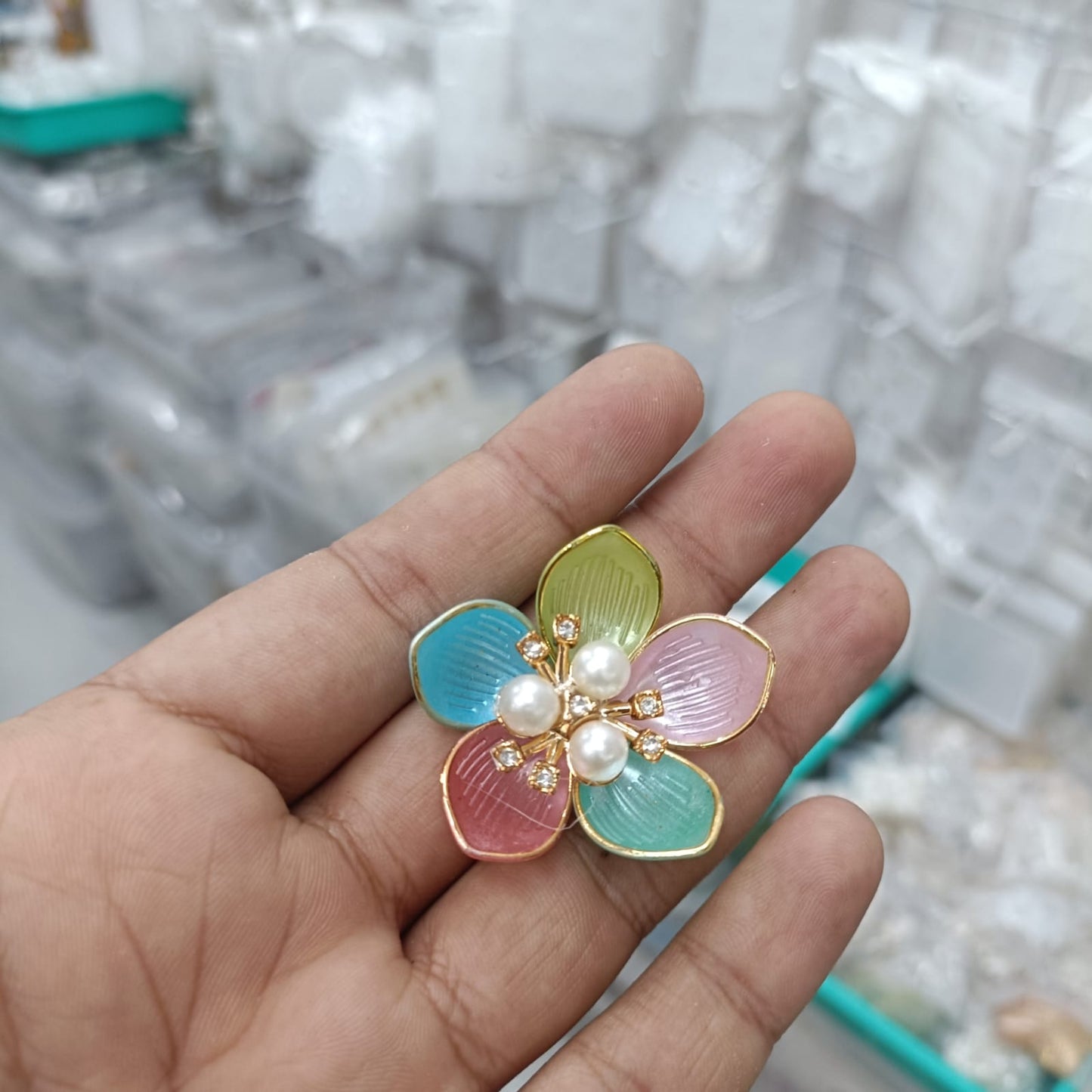 Ready Acrylic Petal pearl flowers