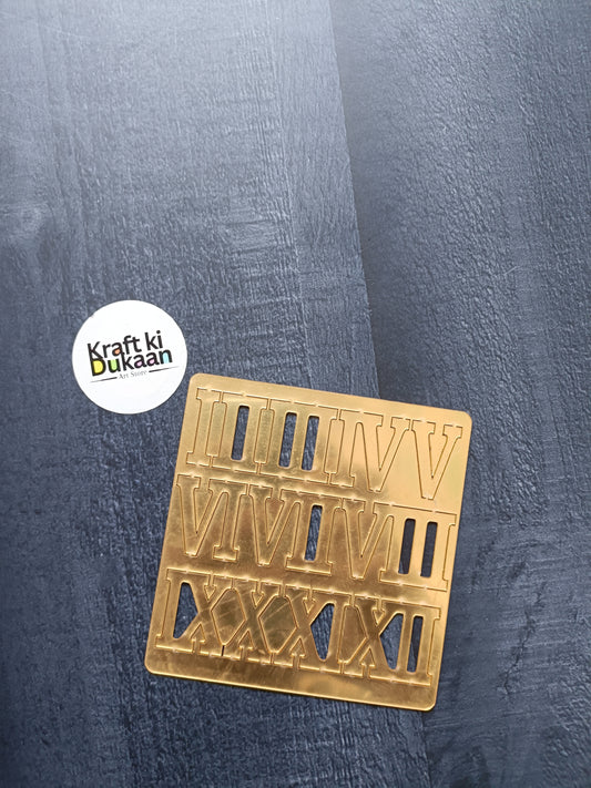 1" Acrylic Roman Numbers Set