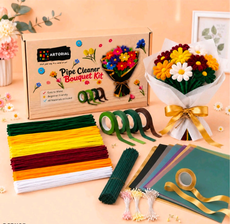 DIY Pipecleaner Bouquet Kit 05
