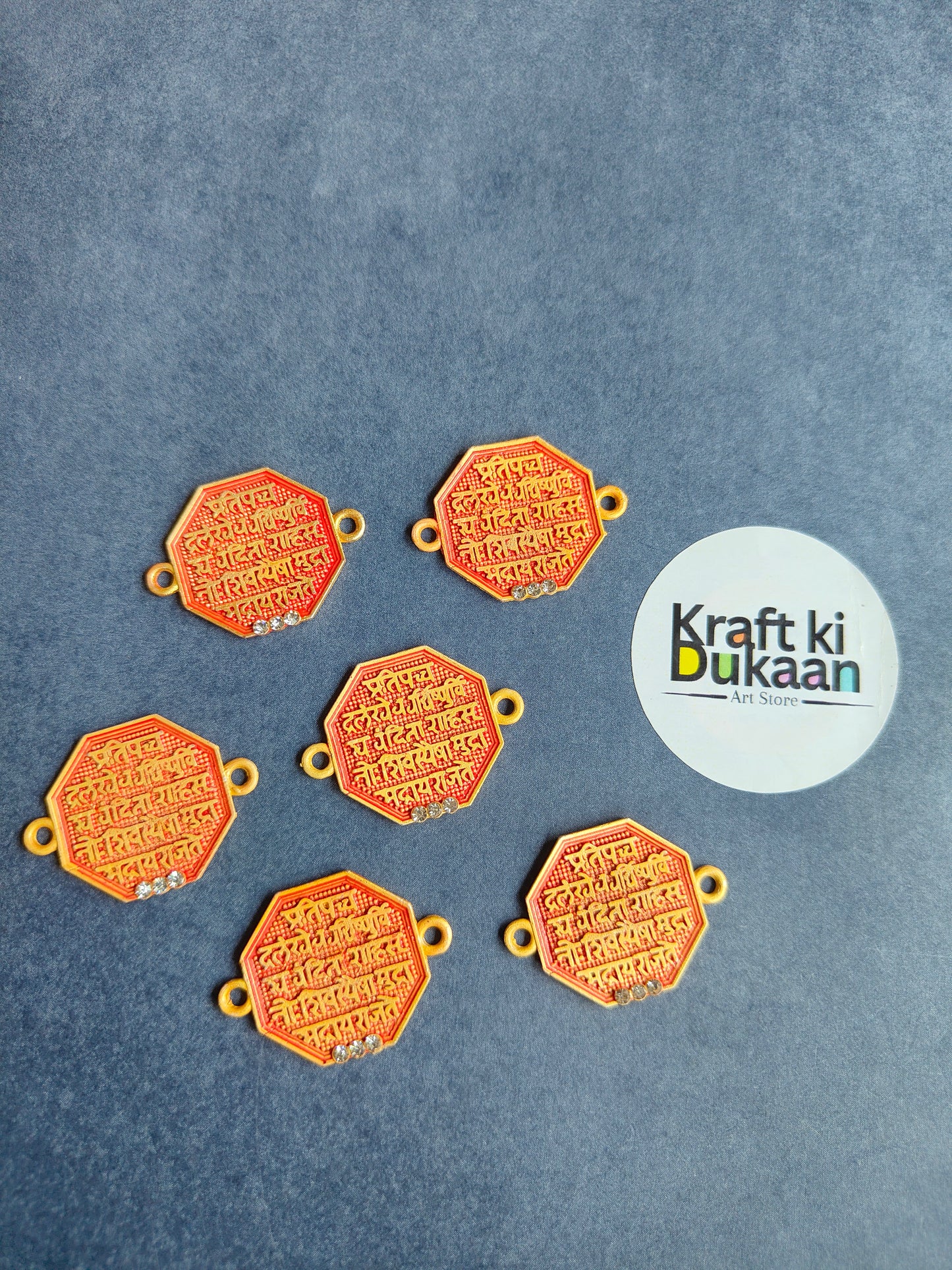 Rakhi Bracelet Pendant Pack of 6 - R13