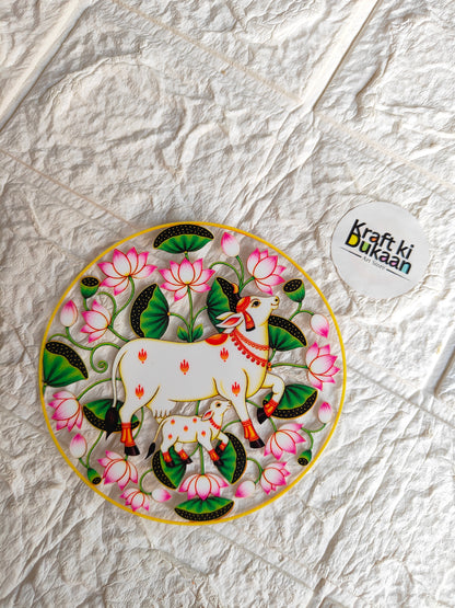 Thali Round Peel off sticker T1