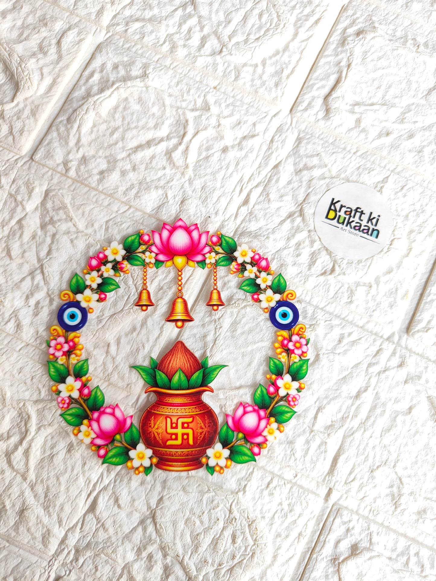 Thali Round Peel off sticker T20