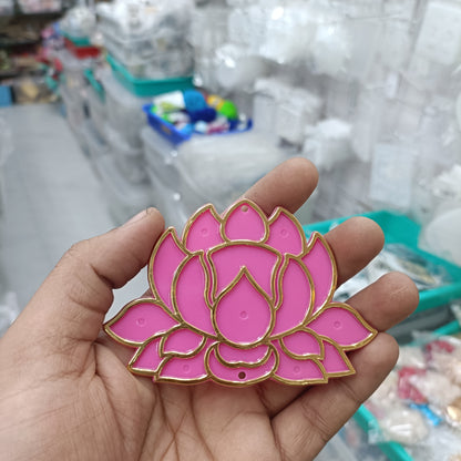Acrylic lotus tealight base, pink