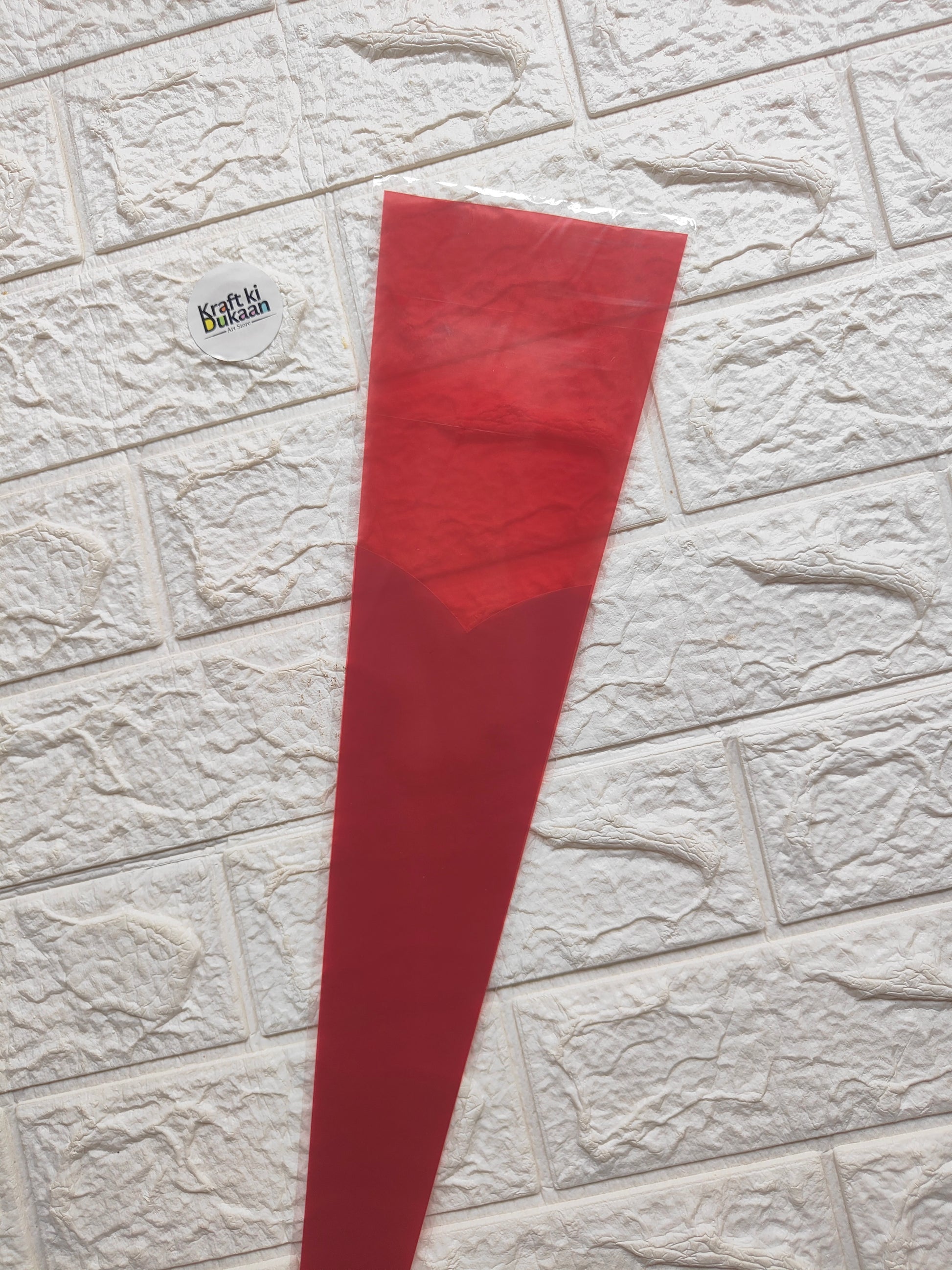 Red flower cover sleeve, 12.5x40cm, A3 size