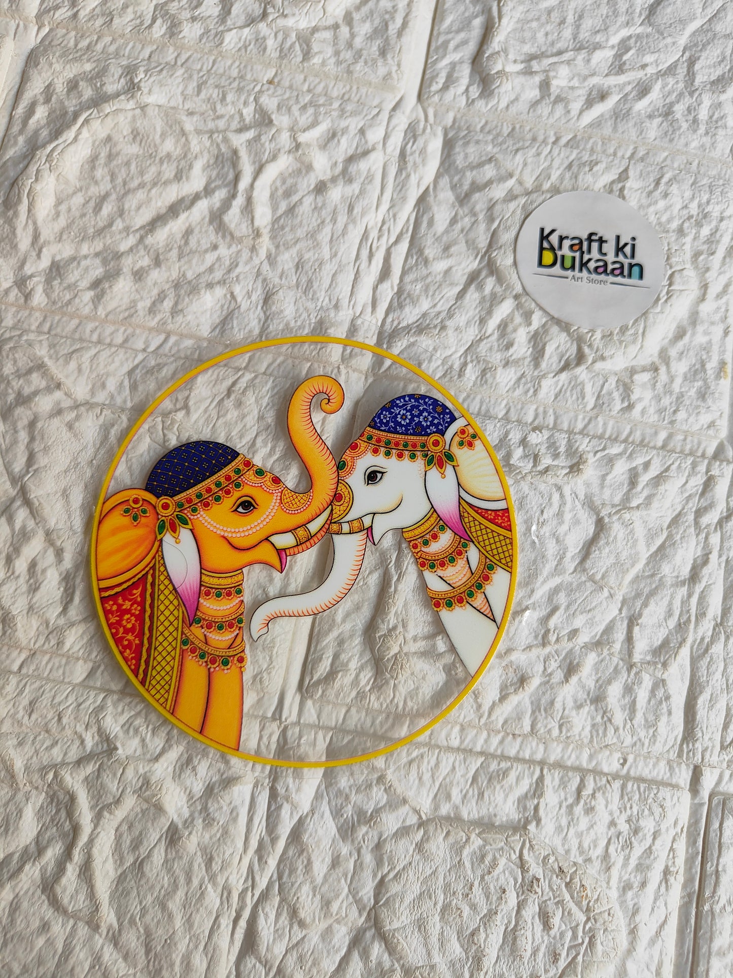 Thali Round Peel off sticker T6
