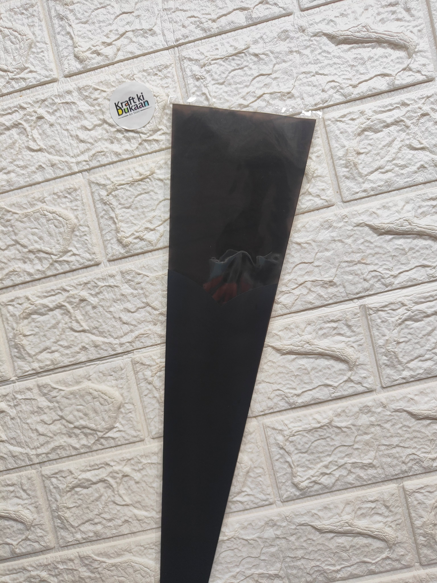 Black flower cover sleeve, 12.5x40cm, A3 size