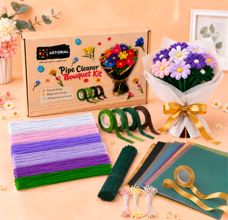 DIY Pipecleaner Bouquet Kit 03