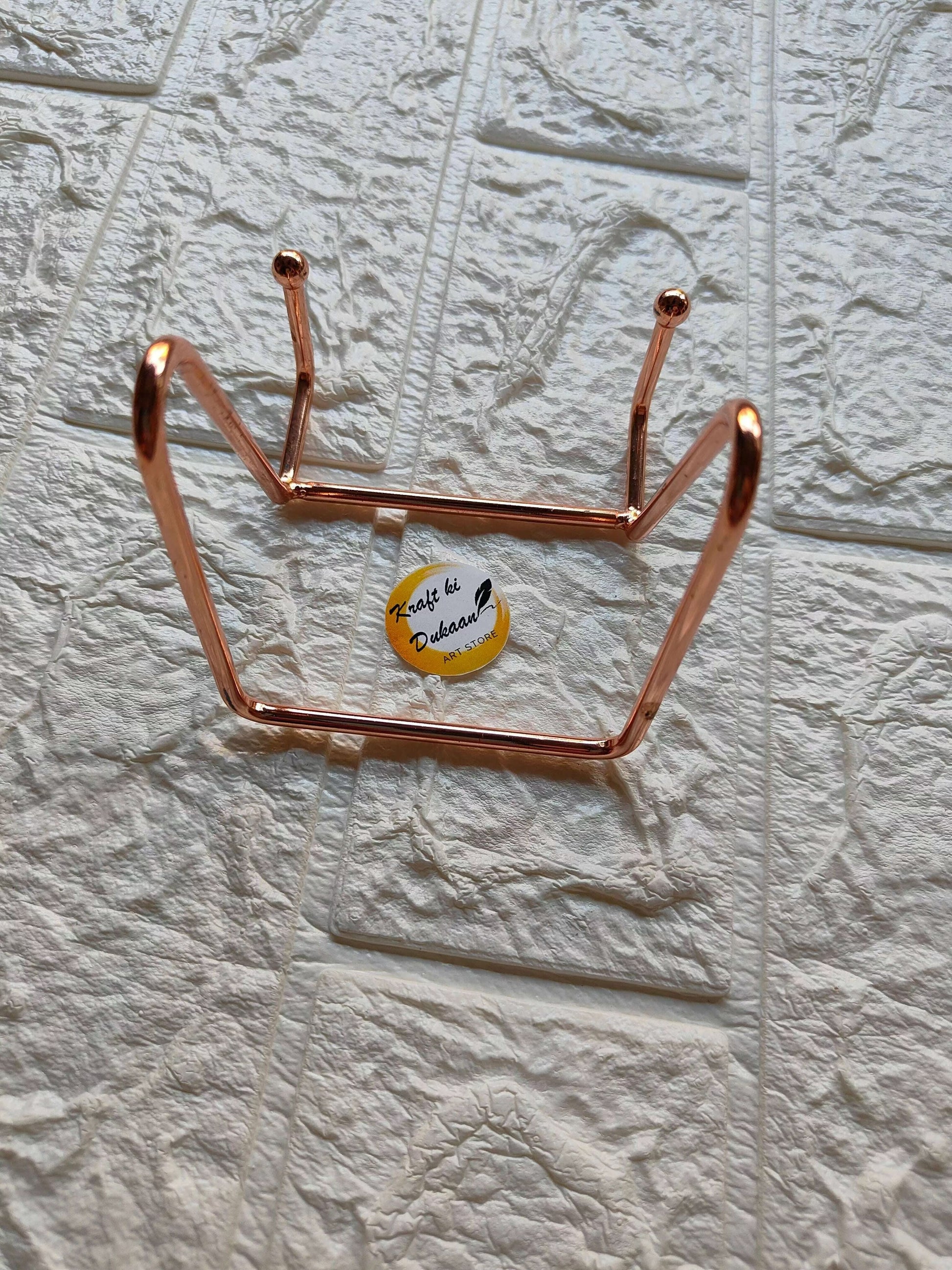 rose-gold-metal-stand-for-art-display-medium-stand-square