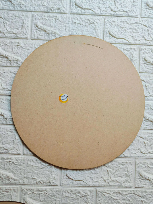 Round MDF base, light brown round board