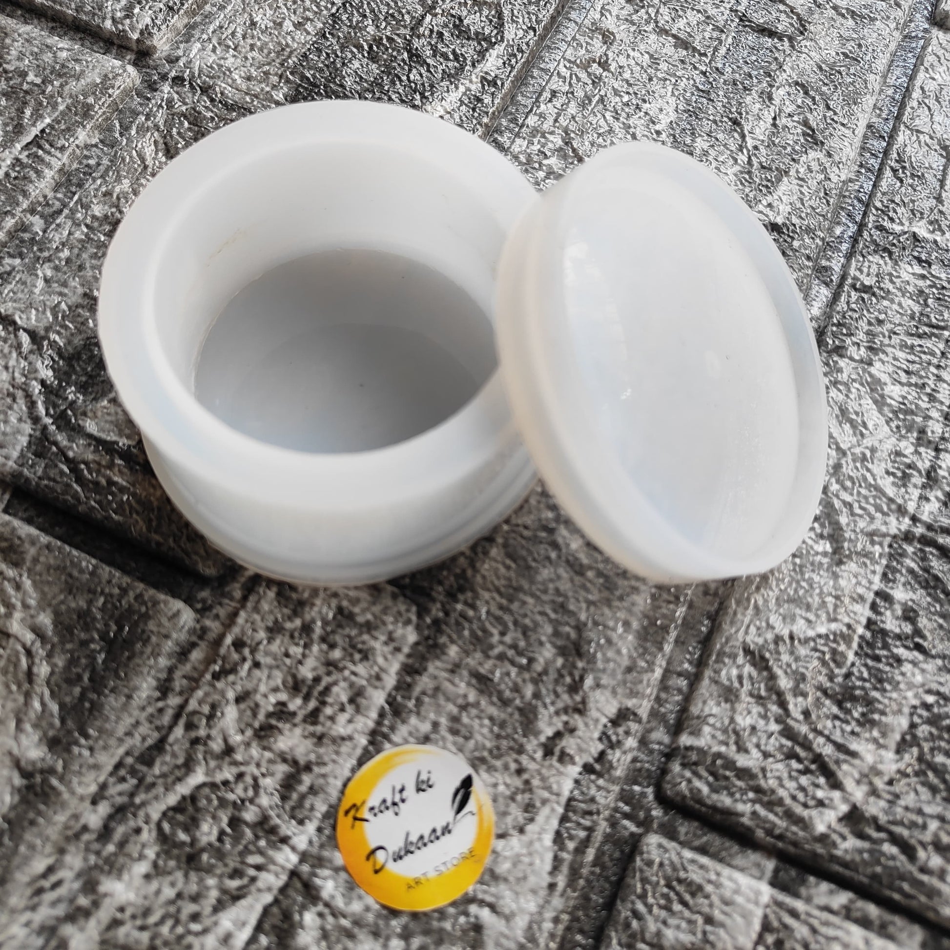 Round storage box mold by Kraft ki Dukaan for creating versatile storage containers