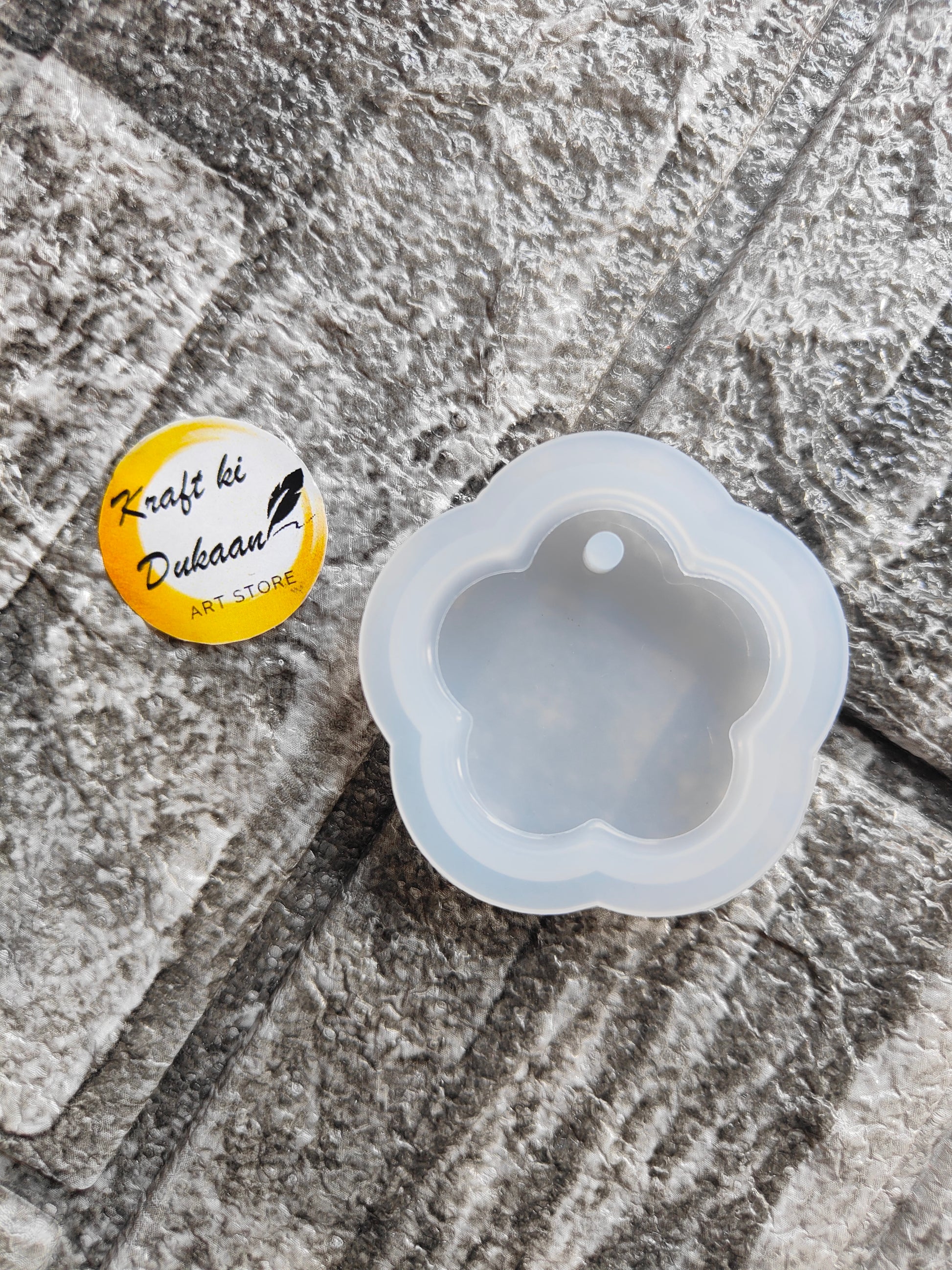 2 inch flower silicone mold by Kraft ki Dukaan for crafting and baking projects