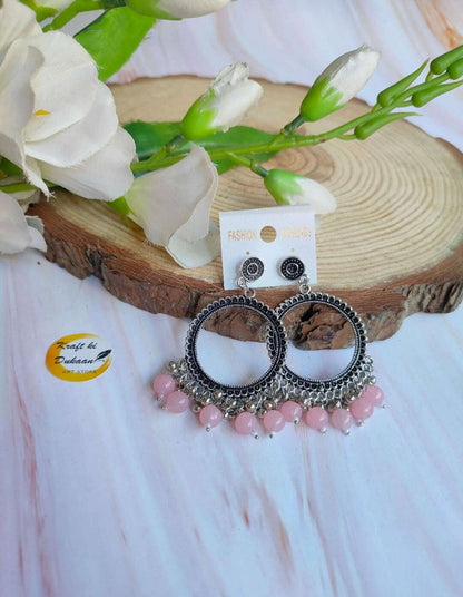 silver-jhumka-earrings-with-beads-light-pink