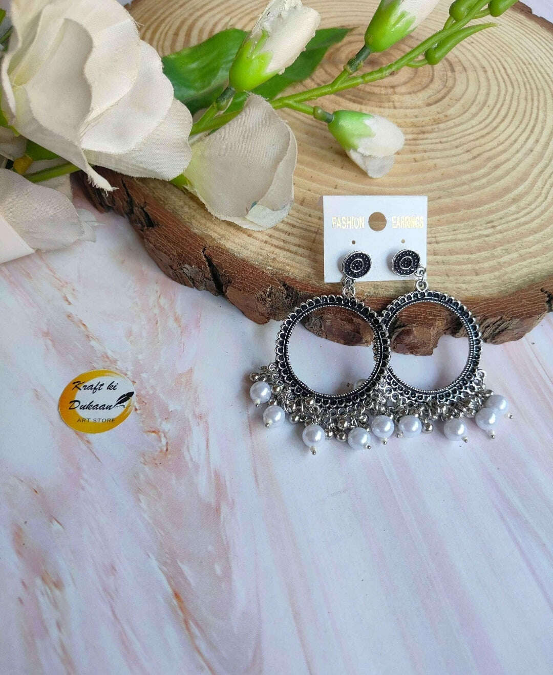 silver-jhumka-earrings-with-beads-white