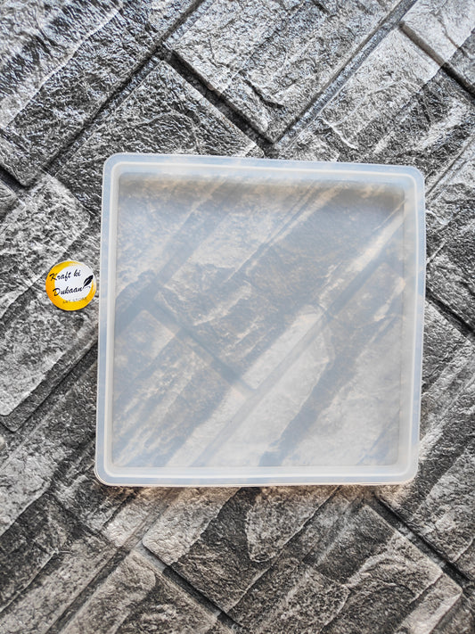 Clear square resin mould 6 inch for crafting projects and DIY resin art