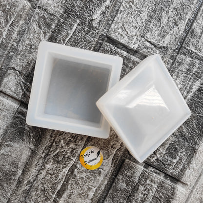 Square resin storage box mould by Kraft ki Dukaan for creating custom storage boxes