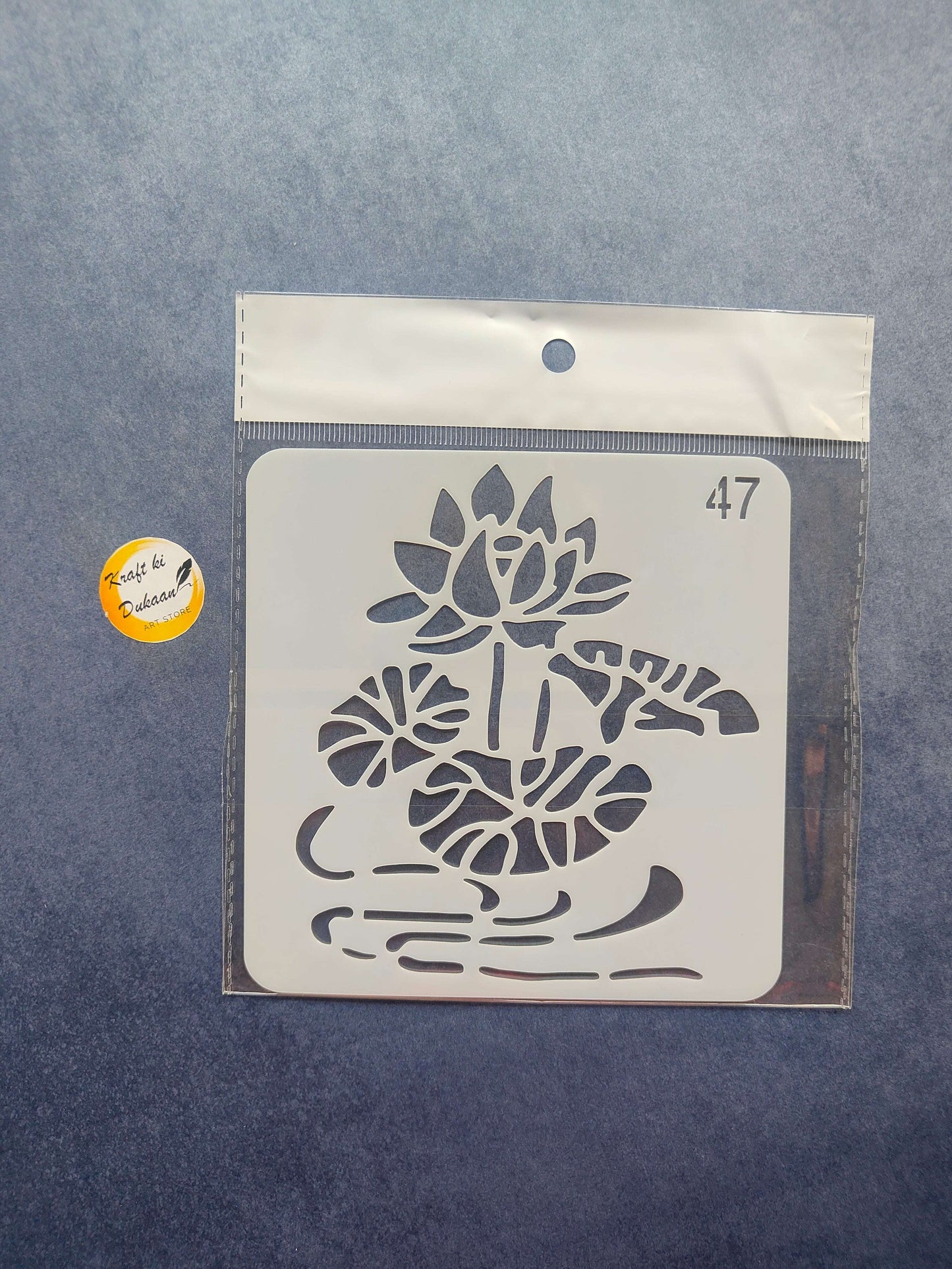 Floral bouquet stencil with vines and leaves, Design 47