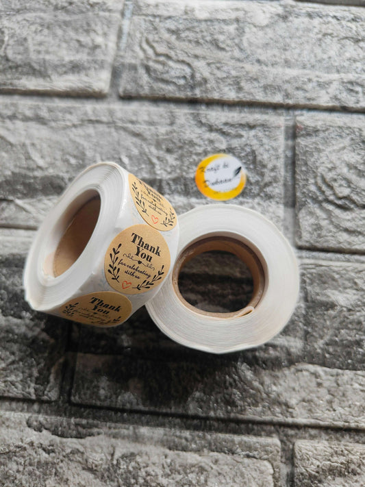 thank-you-stickers-roll-gold-heart-designs