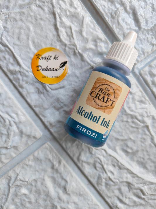 Blue alcohol ink for resin art by Kraft ki Dukaan, perfect for vibrant artistic creations