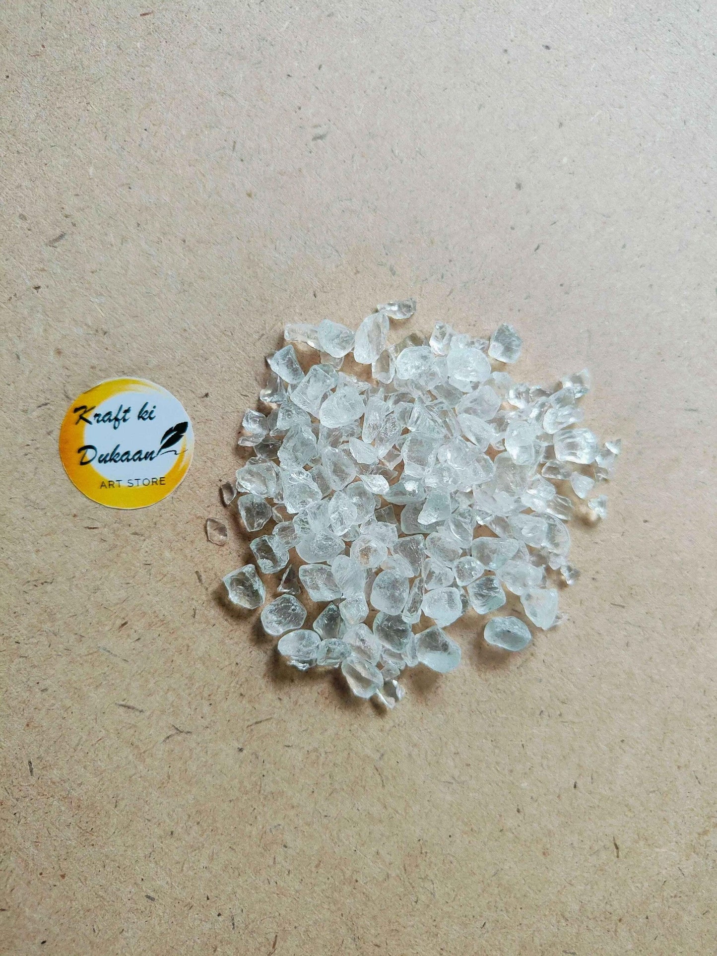 High-quality transparent crystal stones for resin art in various sizes, perfect for crafting projects