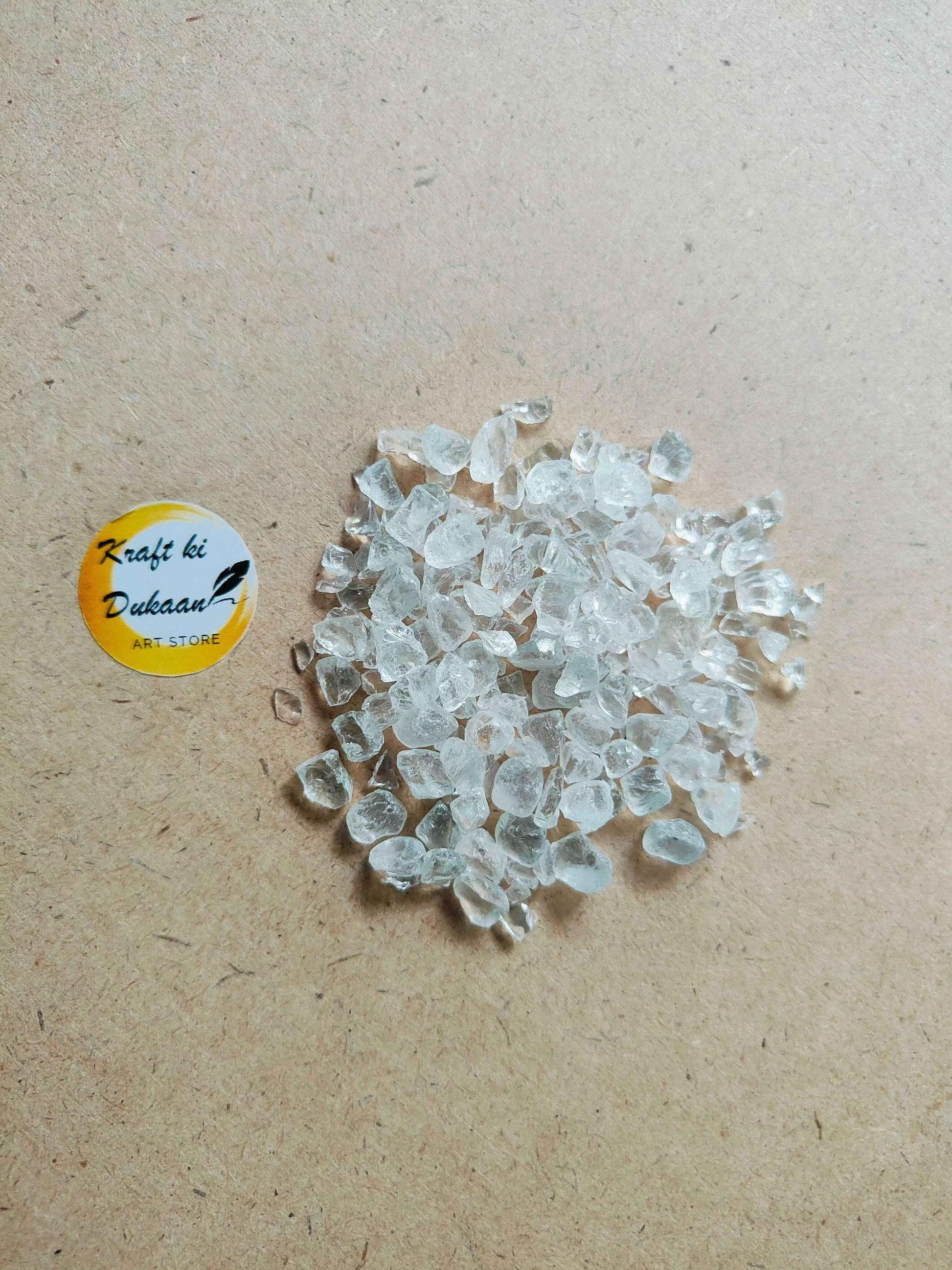 High-quality transparent crystal stones for resin art in various sizes, perfect for crafting projects