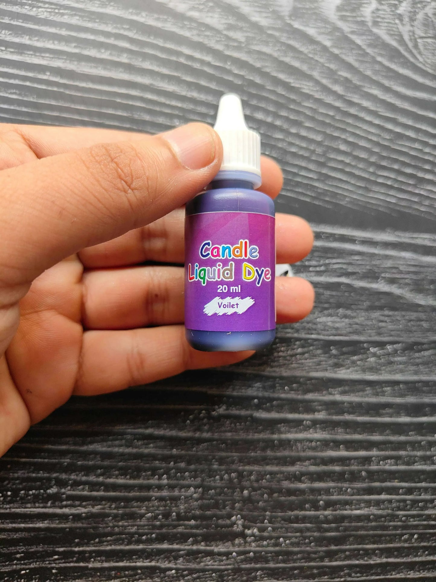 Violet candle liquid dye, 20 ml bottle