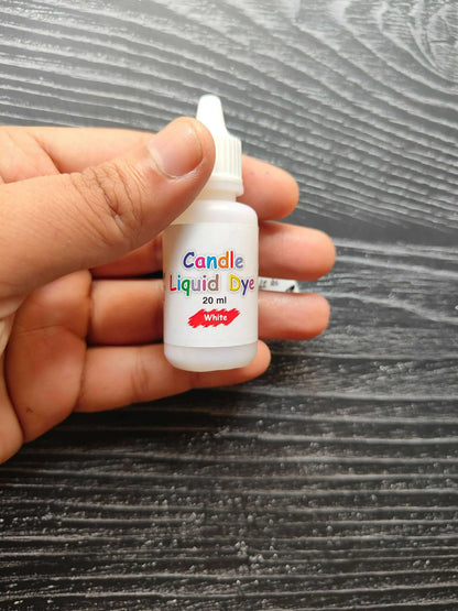 Candle Liquid Dye 20 ml, white bottle with white dropper cap