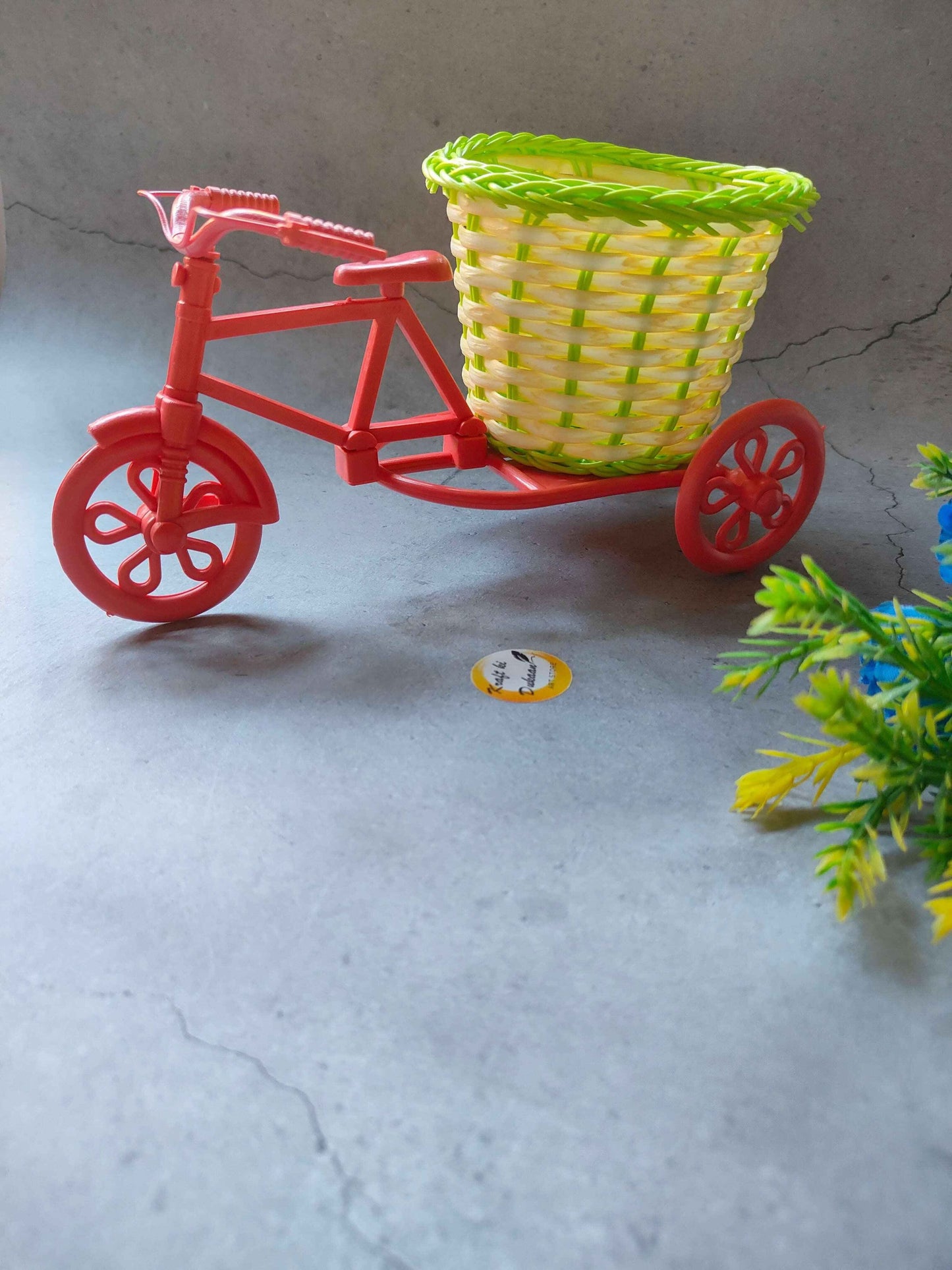 Wicker Decoration Cycle Basket