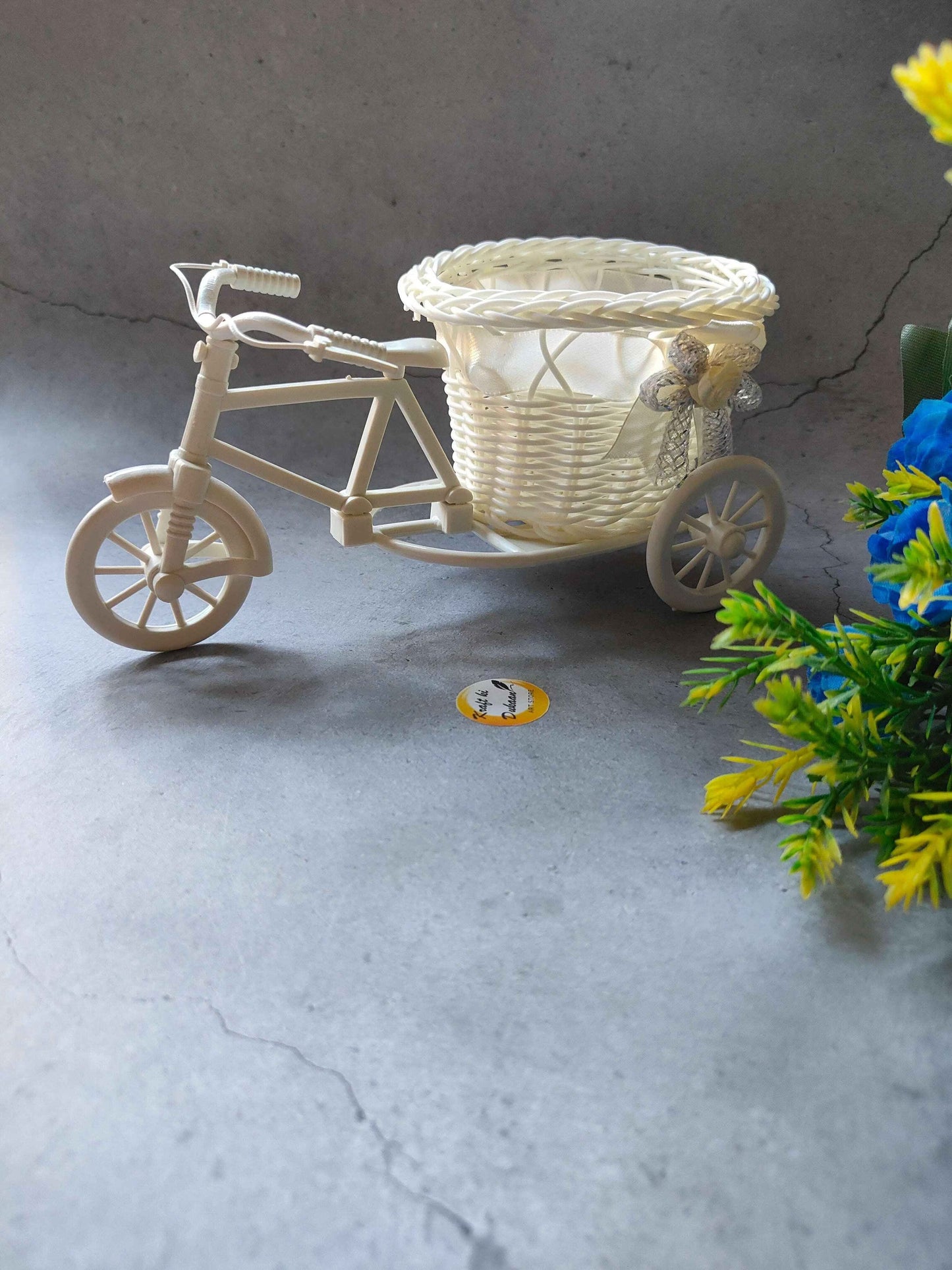 Wicker Decoration Cycle Lace Basket